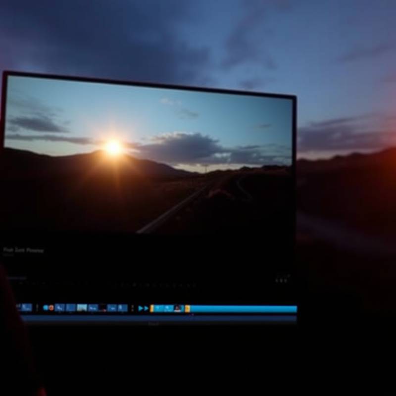 Ein Screenshot der DaVinci Resolve Bearbeitungssoftware, die eine farbkorrigierte Videoszene zeigt.