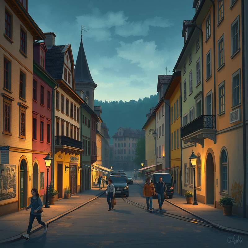Ein Screenshot von einem animierten Kurzfilm über die Geschichte von Zürich.
