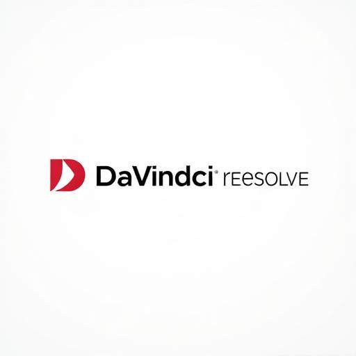Logo von DaVinci Resolve, einer umfassenden Software für Videobearbeitung, Farbkorrektur und Audio-Postproduktion.